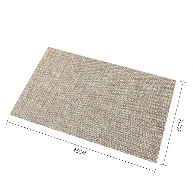 Washable Vinyl Woven Placemat Set