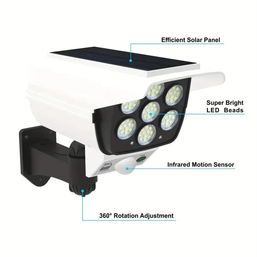 Solar Motion Sensor Security Floodlight
