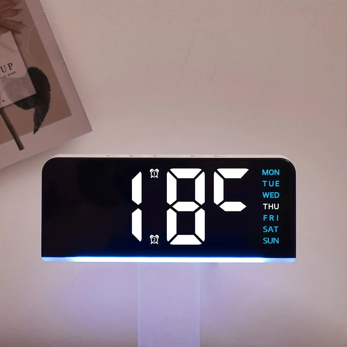 LED Alarm Clock Night Light