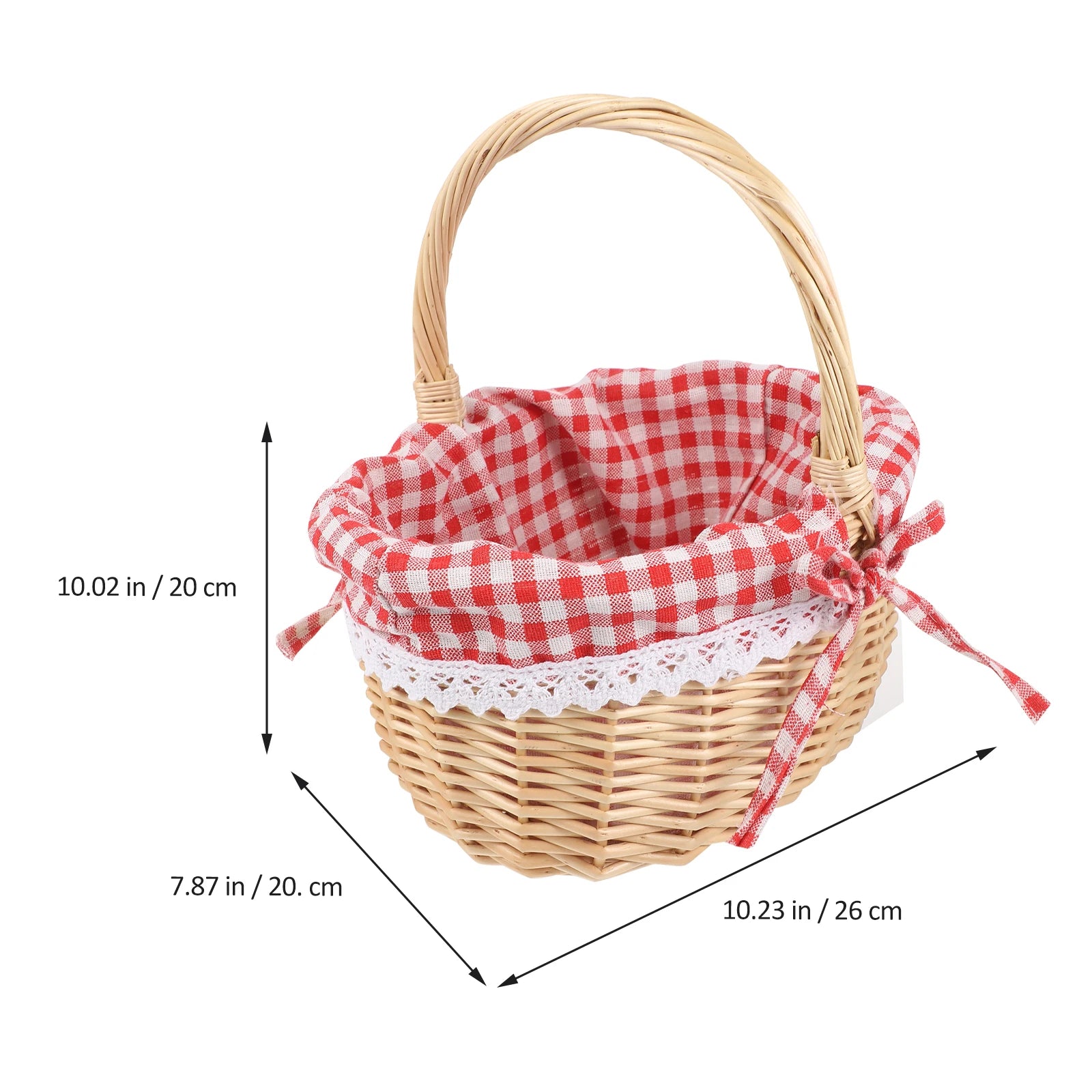 Hand Woven Wicker Picnic Basket