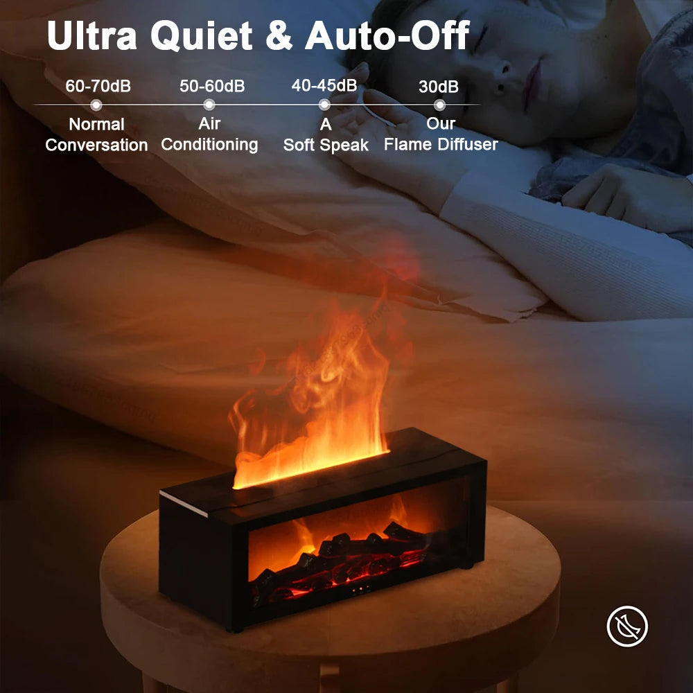 Air Humidifier Essential Oil Diffuser Flame Aroma Humidifier