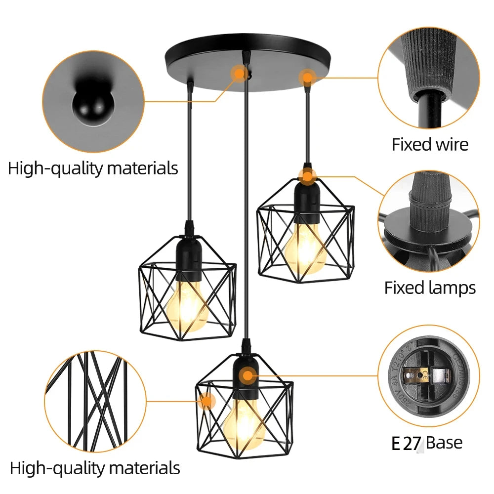 Vintage Nordic Hanging Chandelier