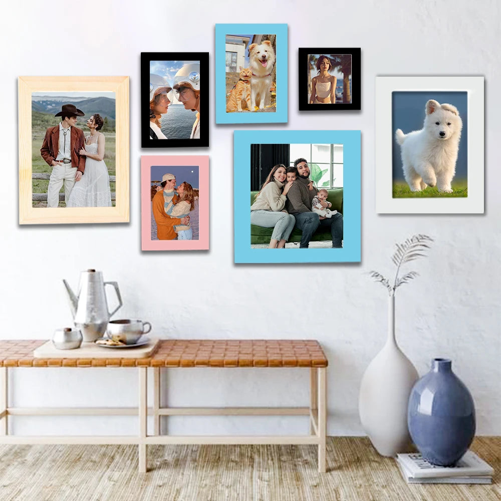 Custom Photo Frame Multiple Sizes Wall-Mounted Picture Frame