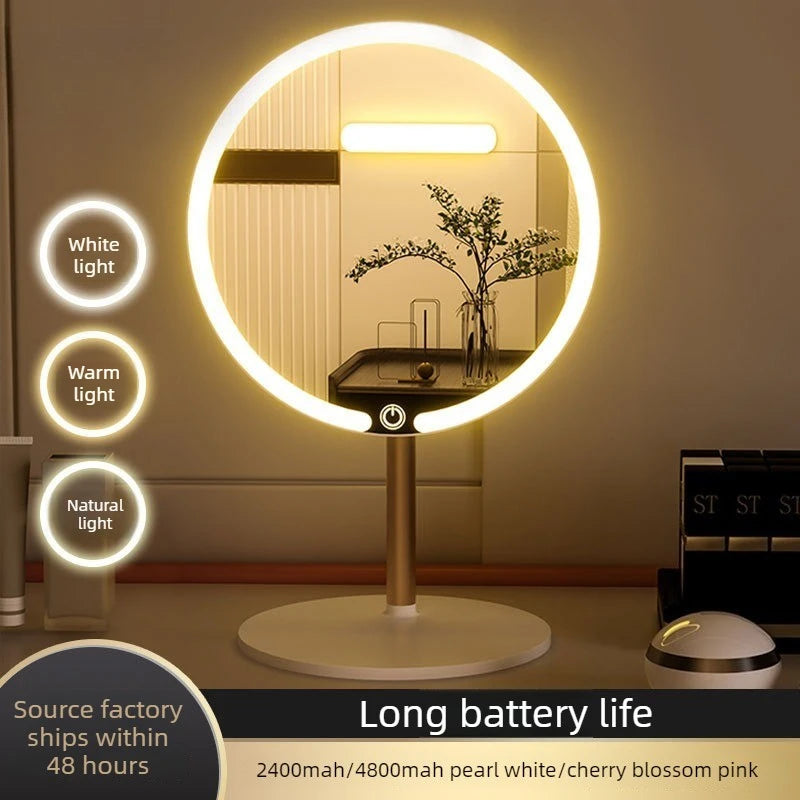 Round LED Makeup Vanity Mirror