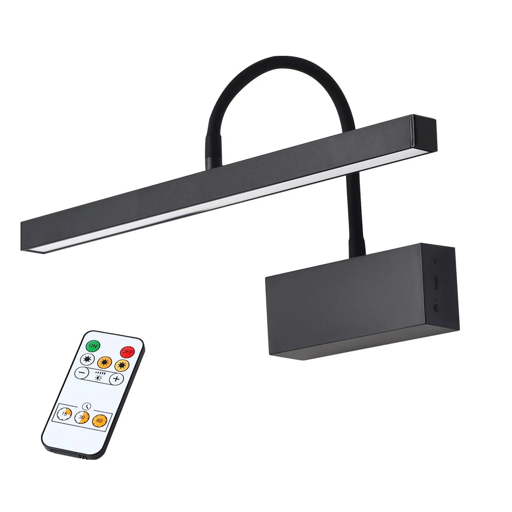 Rechargeable LED Wall Lamp Flexible Adjustable Wall Light Fixtures 40cm