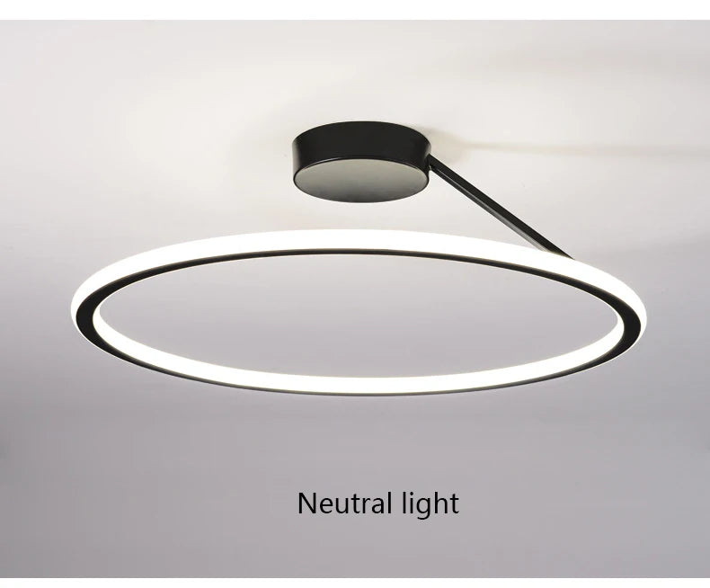 Simple Round Ring Ceiling Chandelier