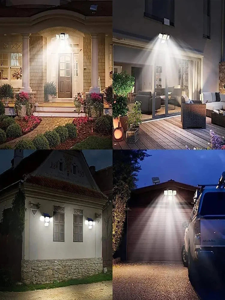 4 Head Solar Motion Sensor Light