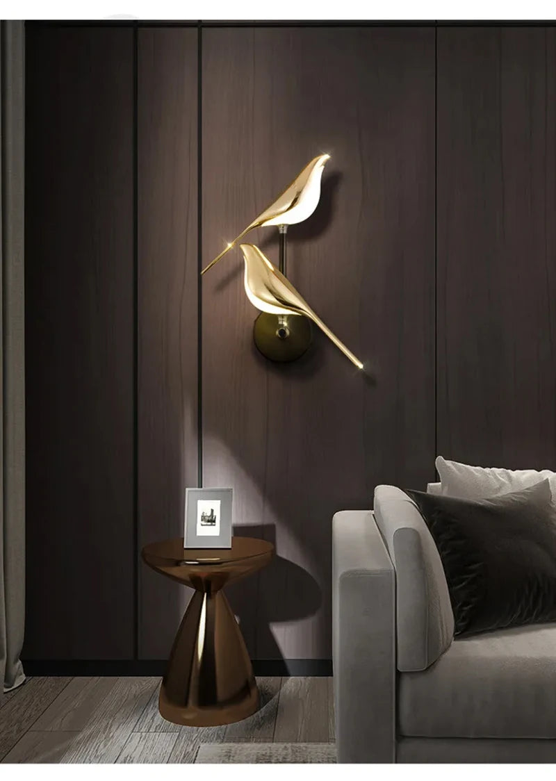 Magpie Bird Wall Lamp