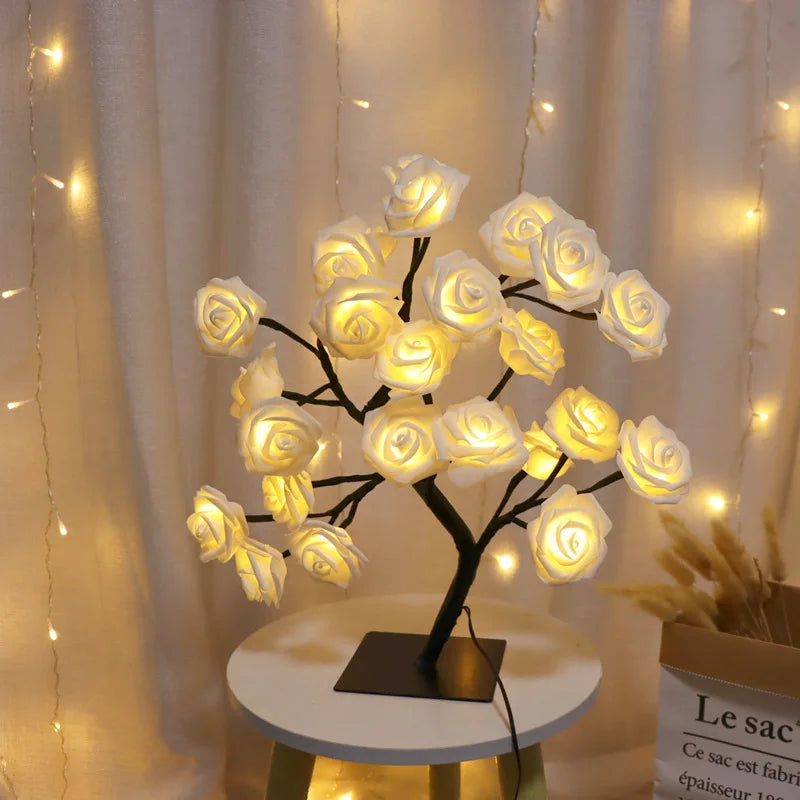 LED Rose Tree Night Light