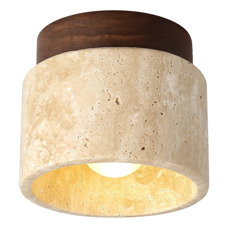 Japanese Stone Wood Surface Downlight