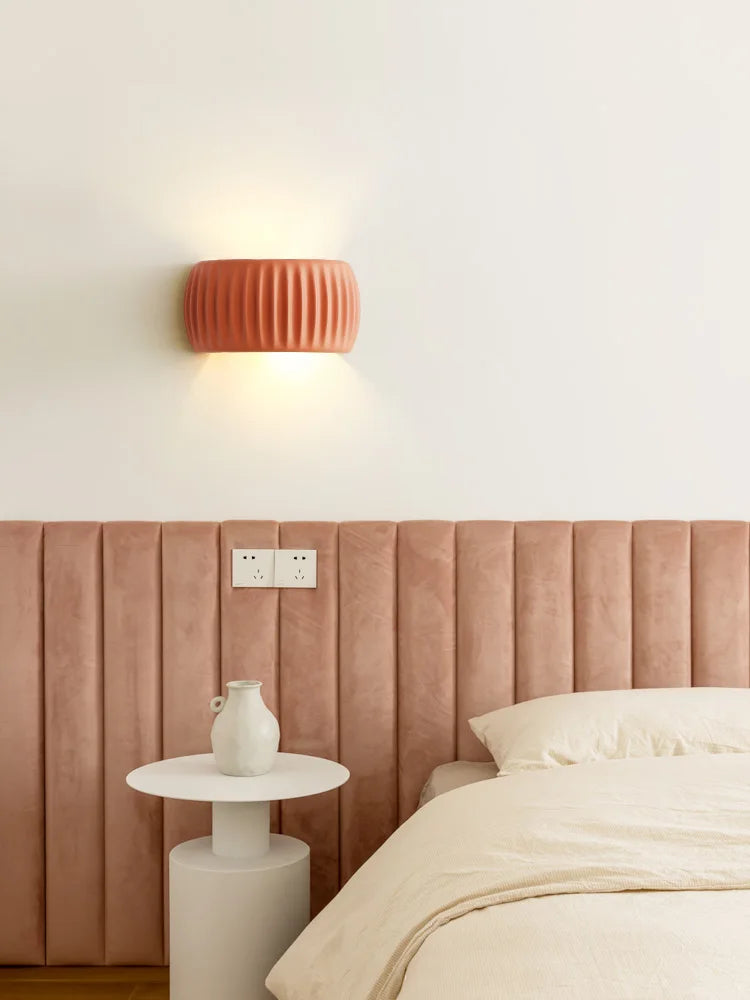 French Resin Bedside Wall Lamp