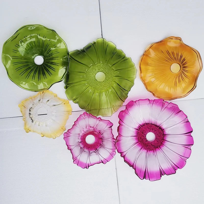 Vintage Flower Glass Pendant Light
