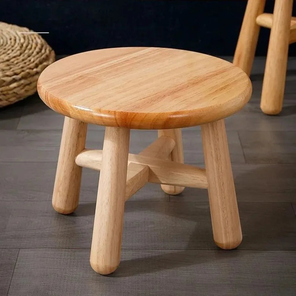 Solid Wood Small Round Stool