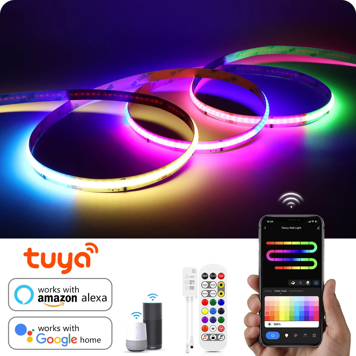 Tuya WiFi RGBIC COB Strip B