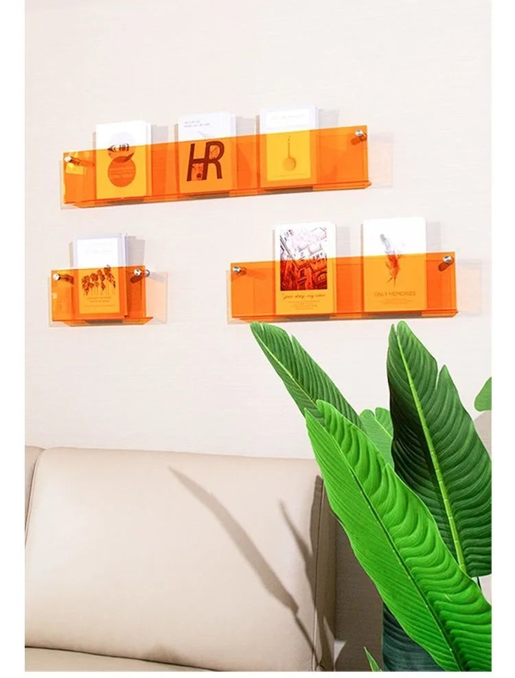 Acrylic Wall Magazine Rack