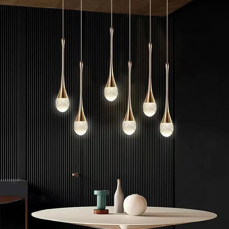 Modern Bubble Crystal Pendant Light