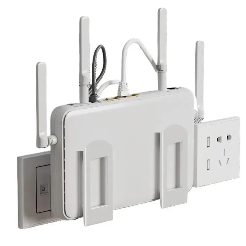 Wall Mounted Router Storage Bracket Pair