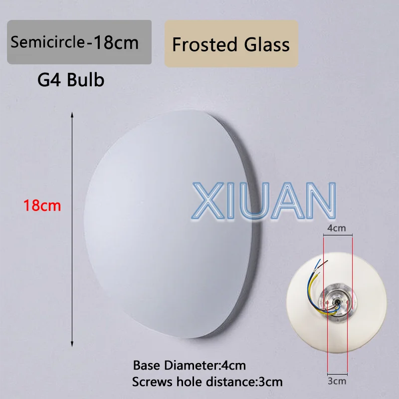 French Bauhaus Glass Ball Wall Lamp