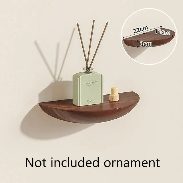 Half Round Floating Wall Shelf