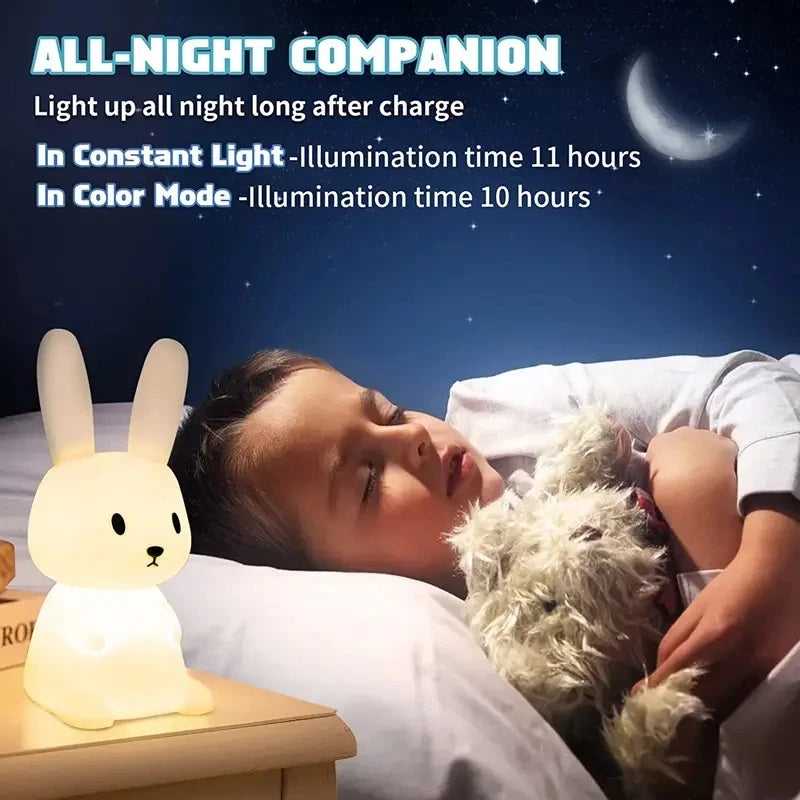 Silicone Rabbit Night Light