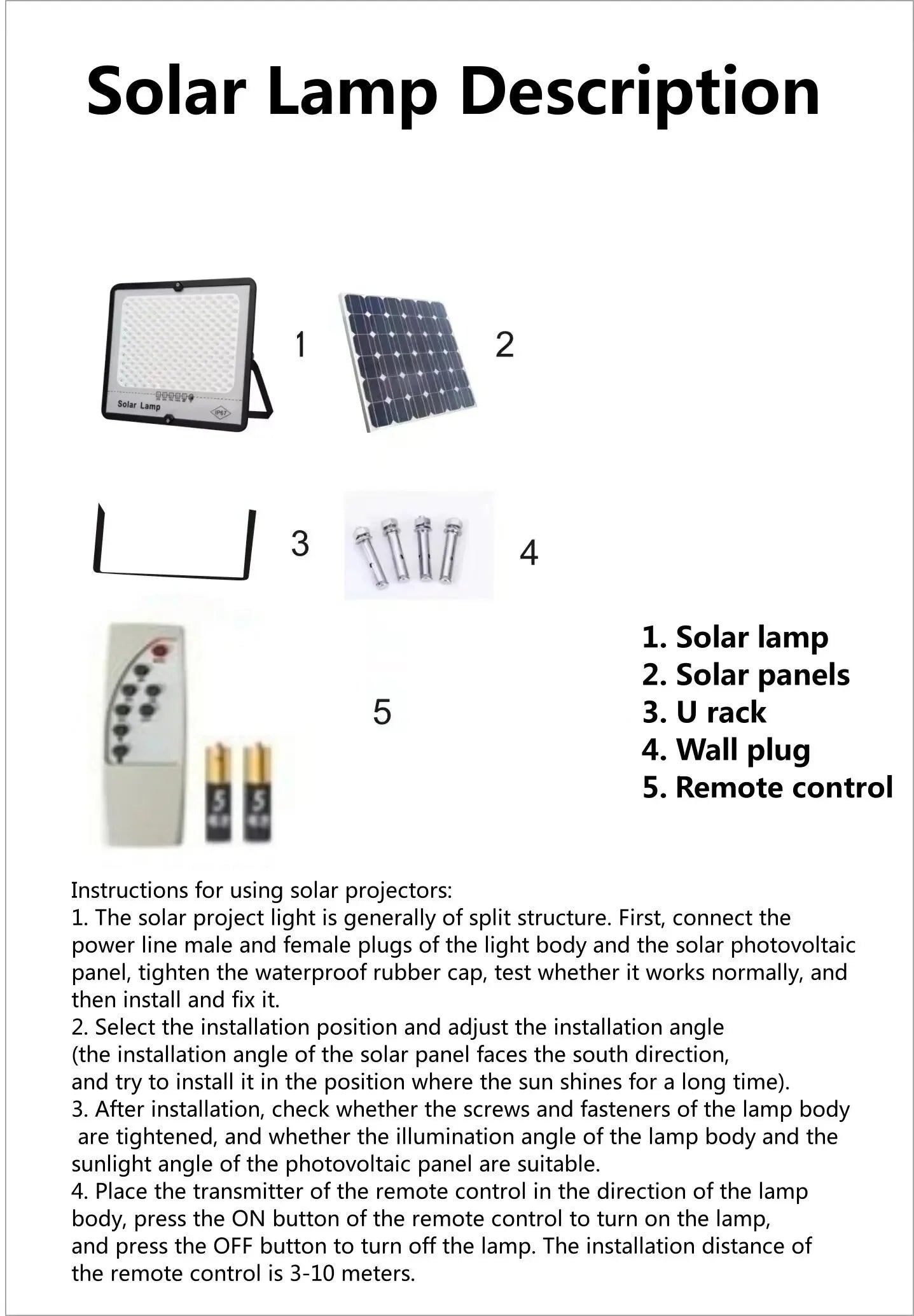 Solar Reflector Flood Spotlight