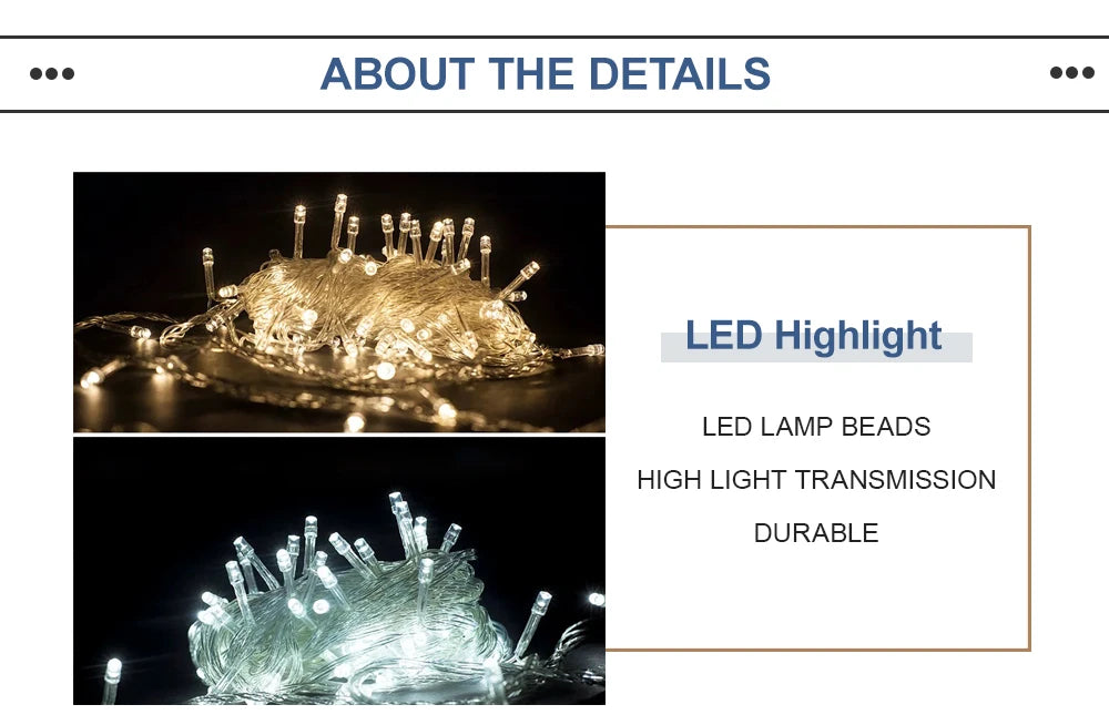 10M Fairy String Lights 100 LED