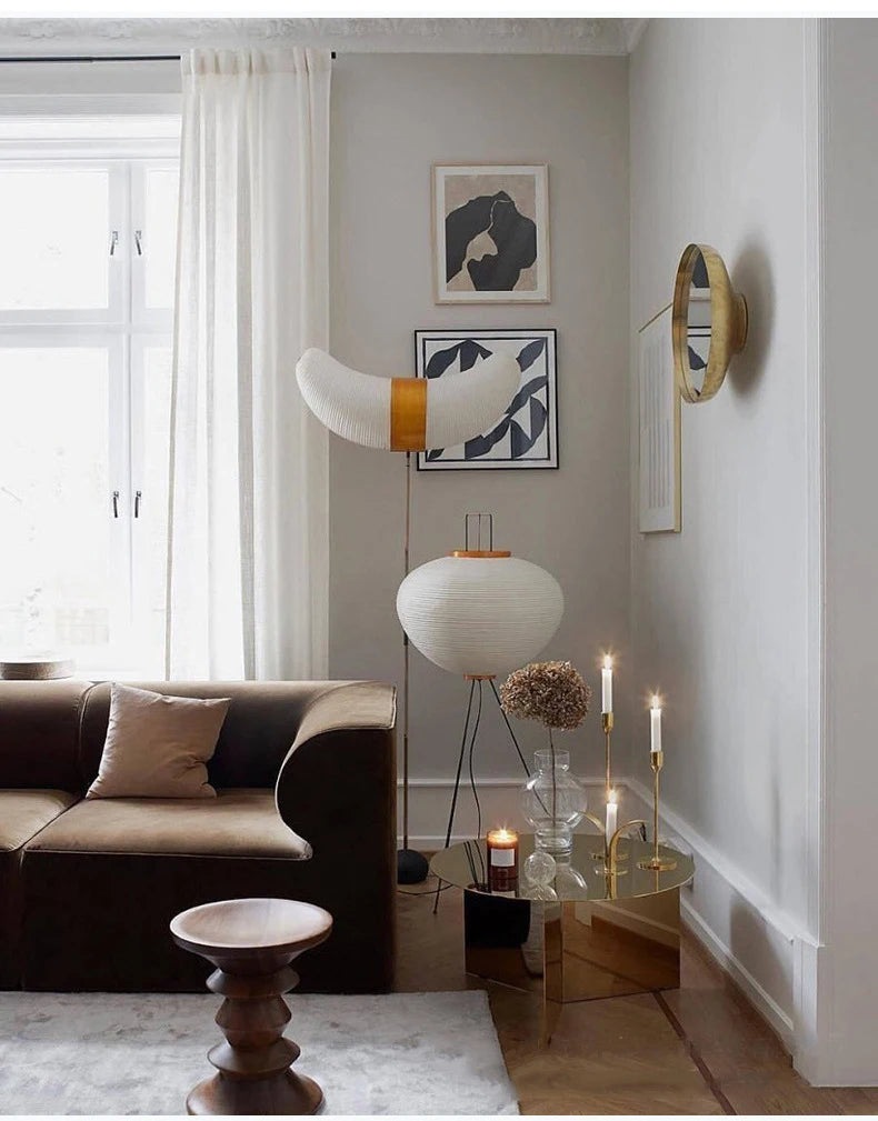 Japanese Xuan Paper Floor Lamp