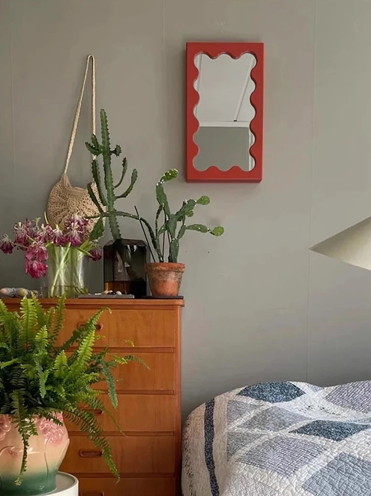 Rectangular Solid Wood Wall Mirror