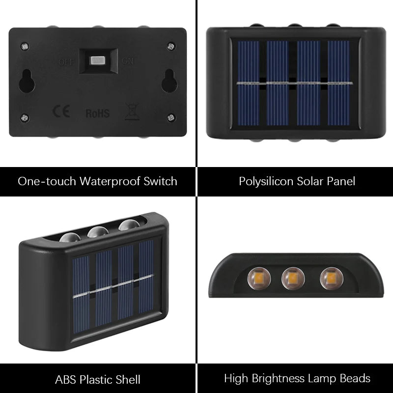 Solar Dusk to Dawn Fence Light