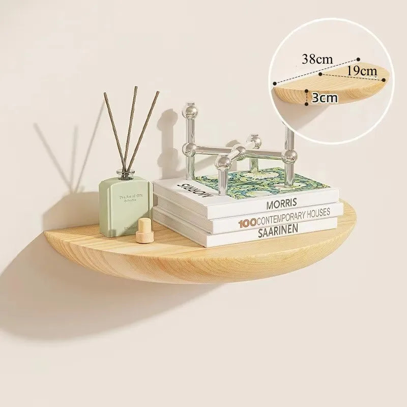 Half Round Floating Wall Shelf
