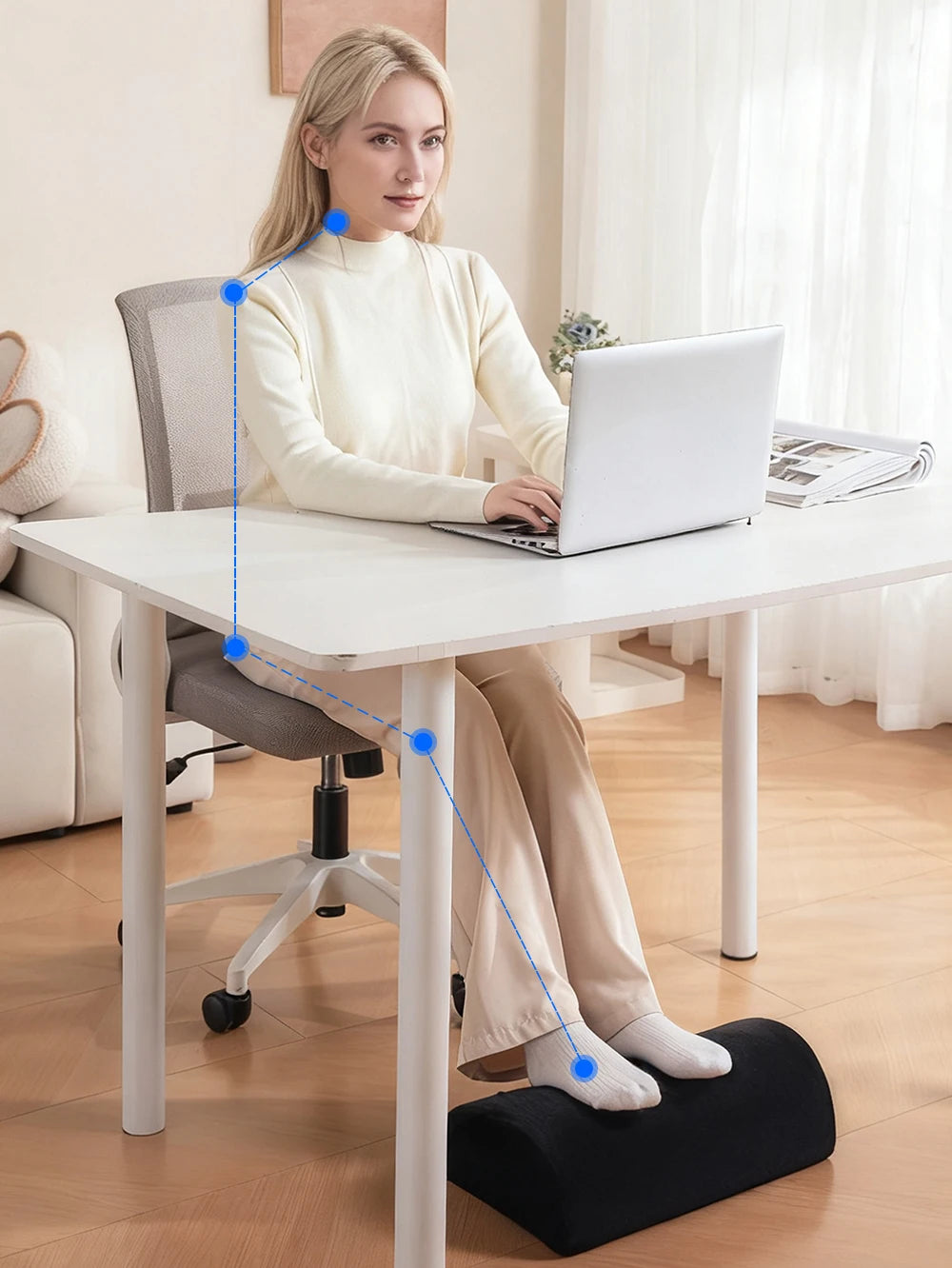 Under Desk Foot Warmer Stool