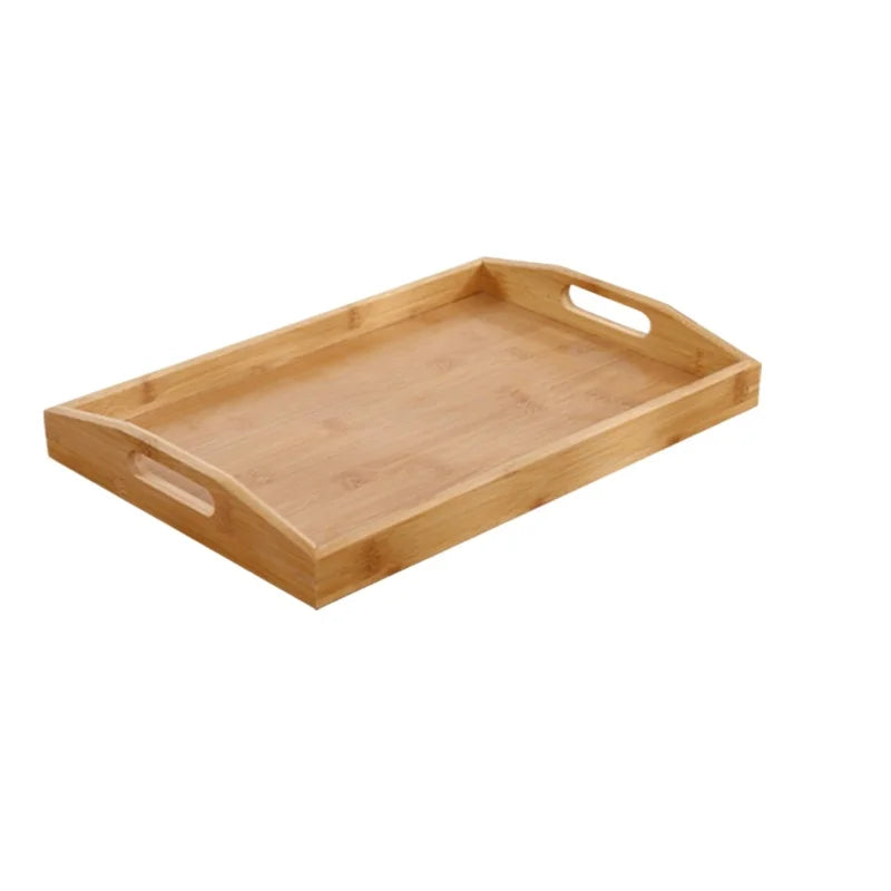 Bamboo Serving Tray With Handles