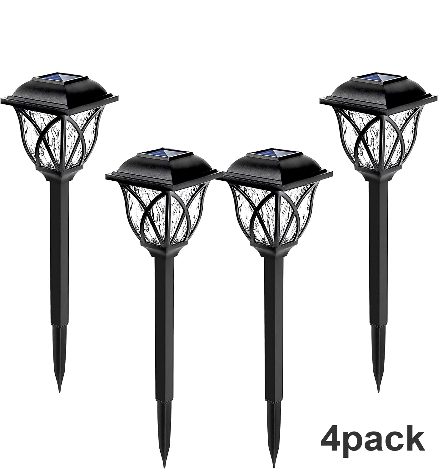 1-10 Pack Solar Yard Lights Bright Lawn Lights Outdoor Waterproof Led