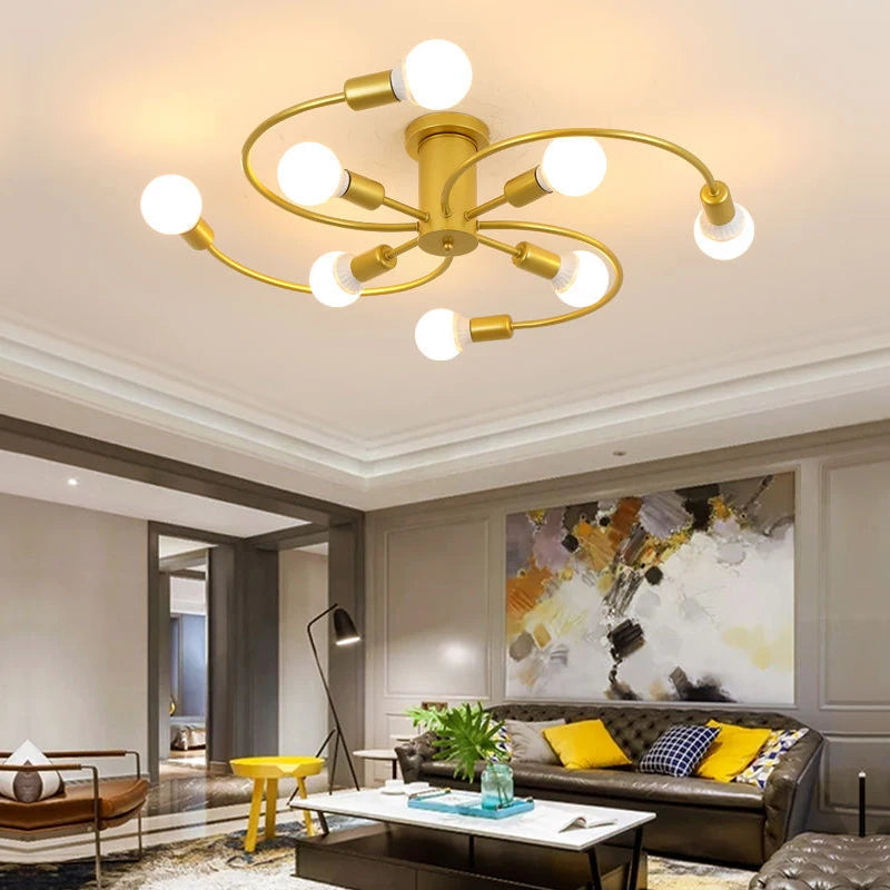 Modern Iron Ceiling Chandelier