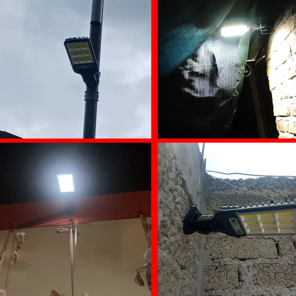 108 LED Solar Motion Wall Light