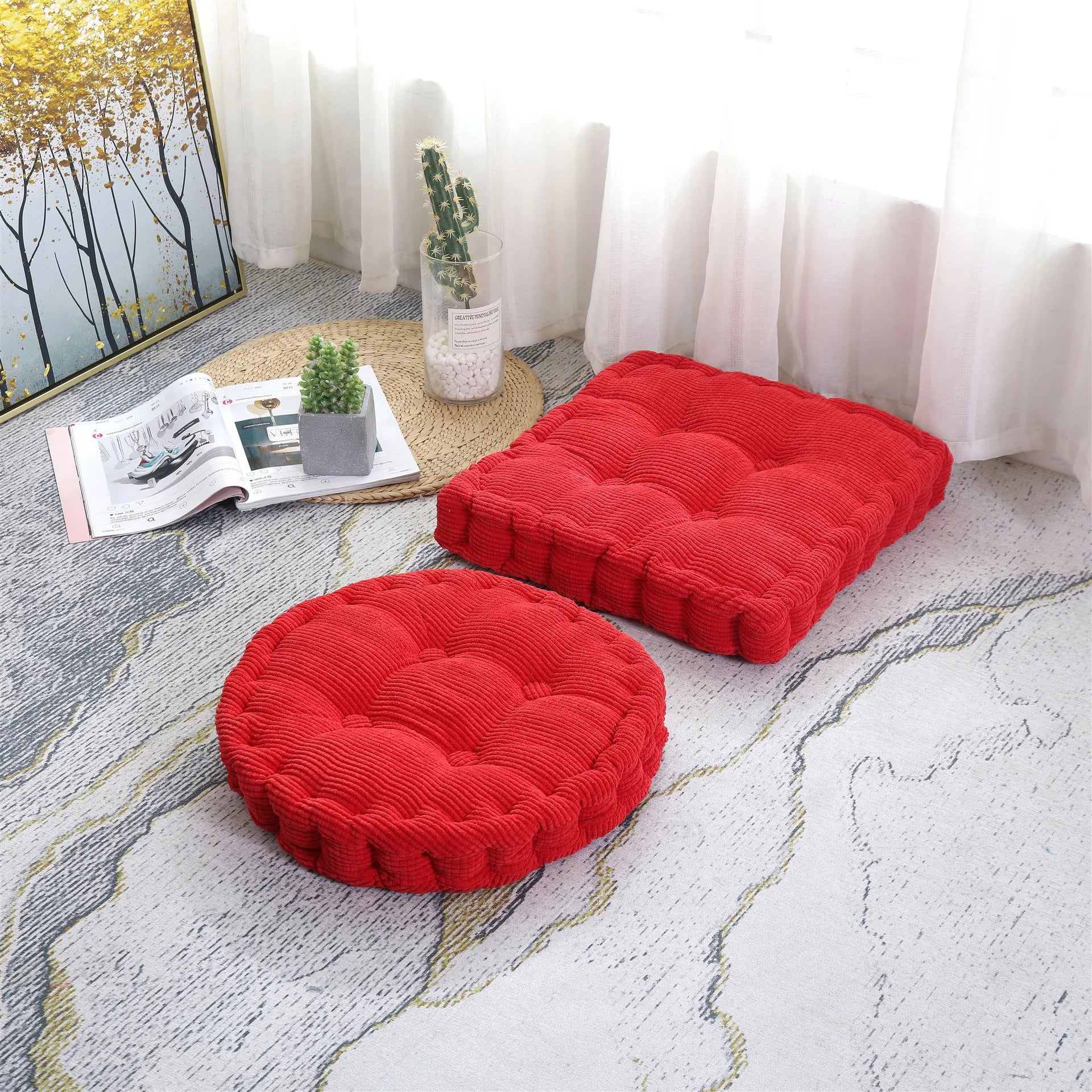 Tufted Meditation Floor Cushion