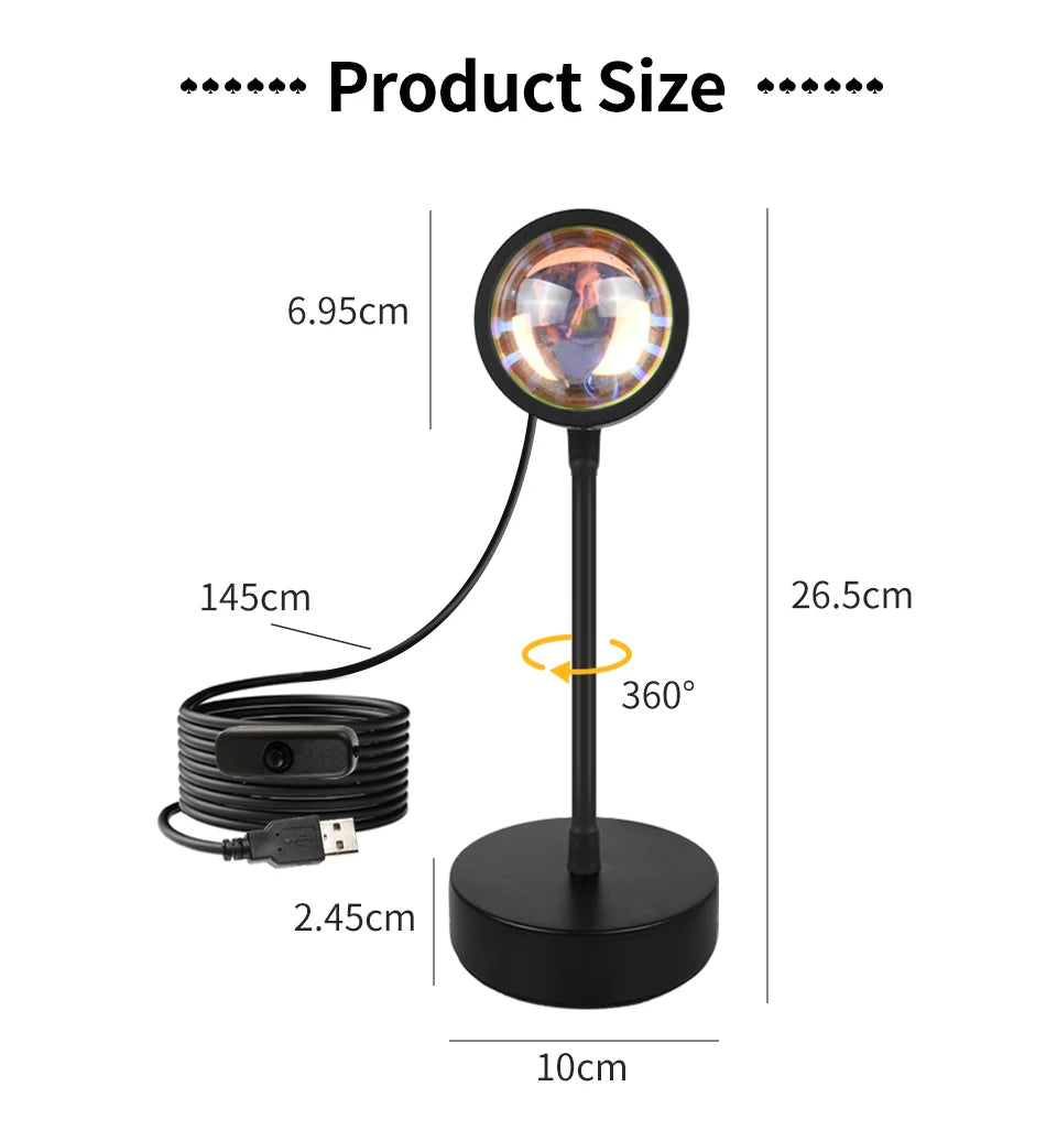 Tuya USB Sunset Projector