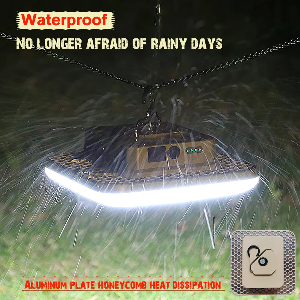 18000mAh 100W Rechargeable LED Camping Lantern Strong Light Magnetic