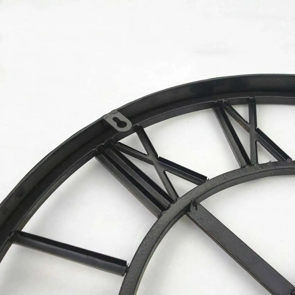 3D Roman Numeral Metal Wall Clock