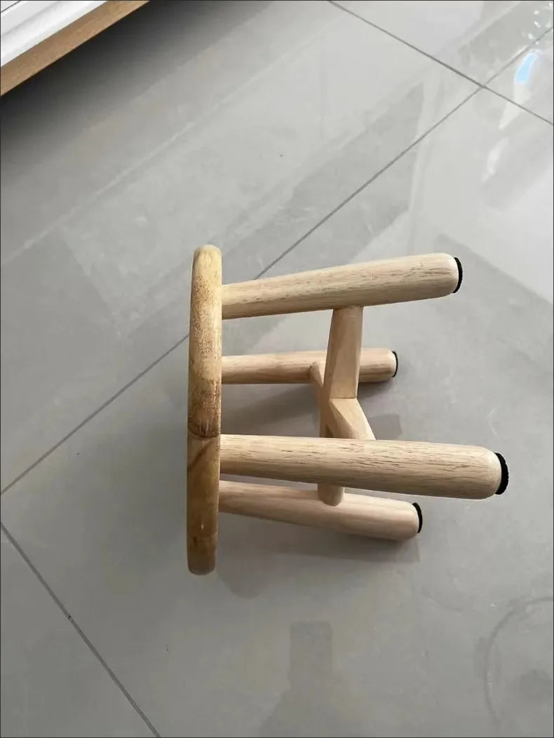 Solid Wood Small Round Stool