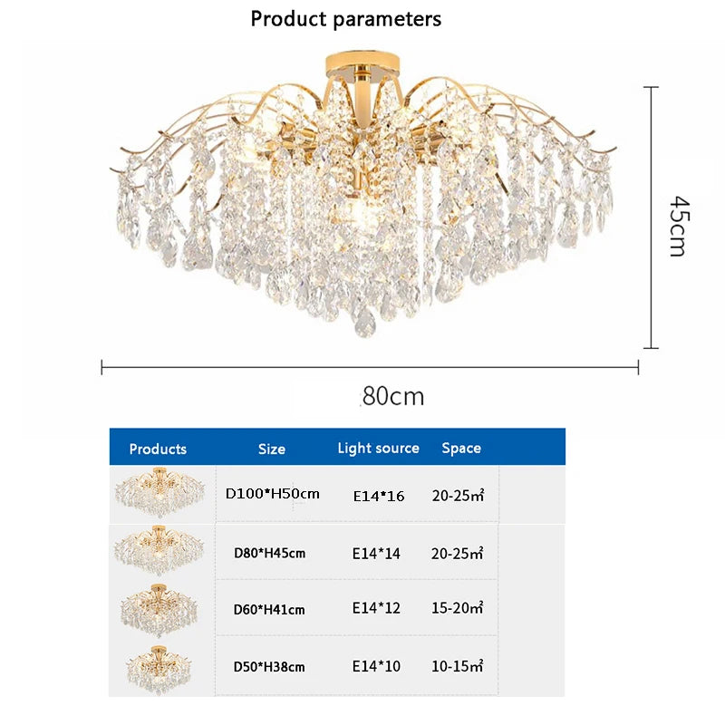 Modern Luxury Crystal Ceiling Chandelier