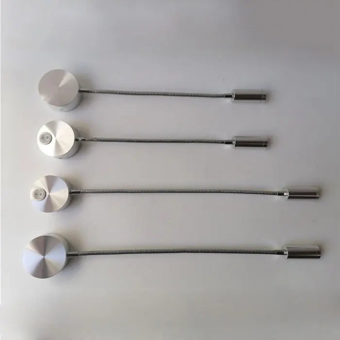 L40cm Long gooseneck 3W Led Wall Light Bedside Led Wall Lighting Black