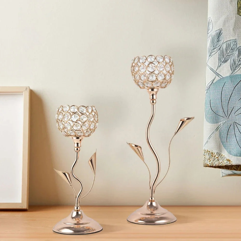 Crystal Tealight Candle Holders