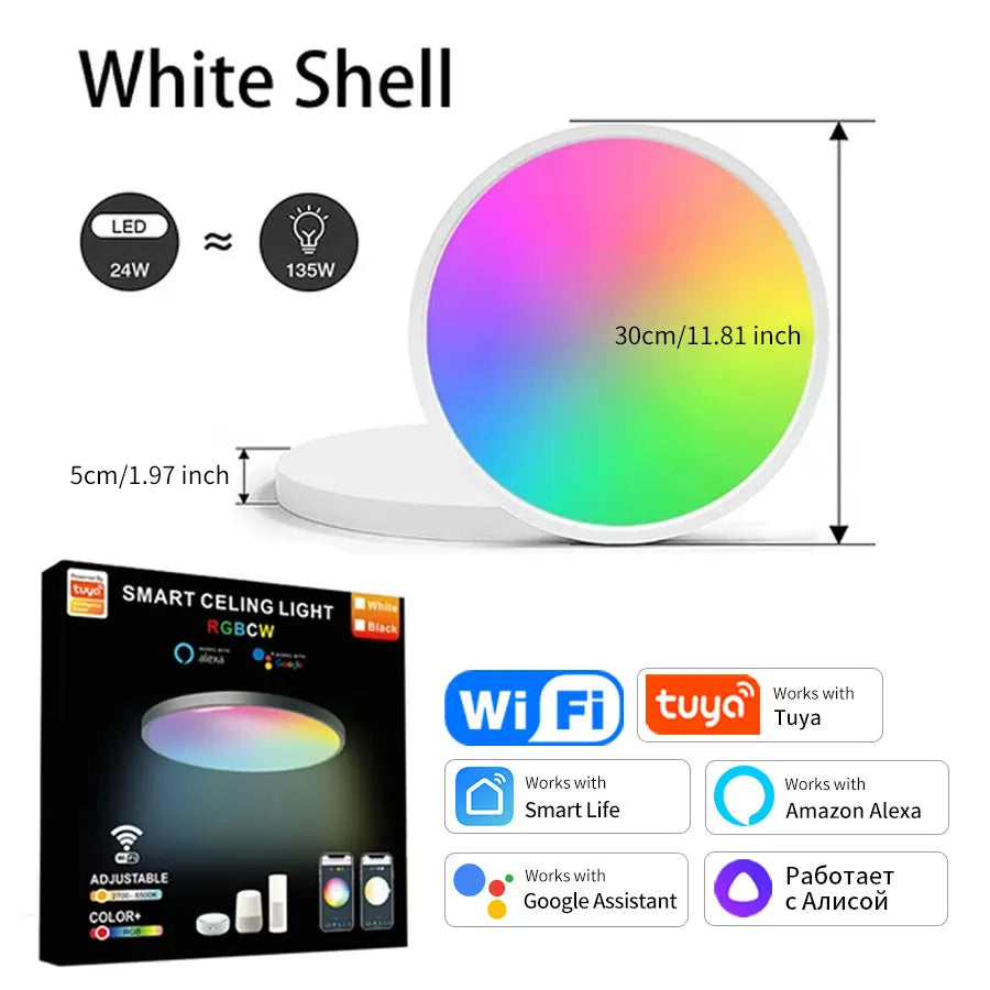 Smart WiFi RGB Circular Ceiling Light
