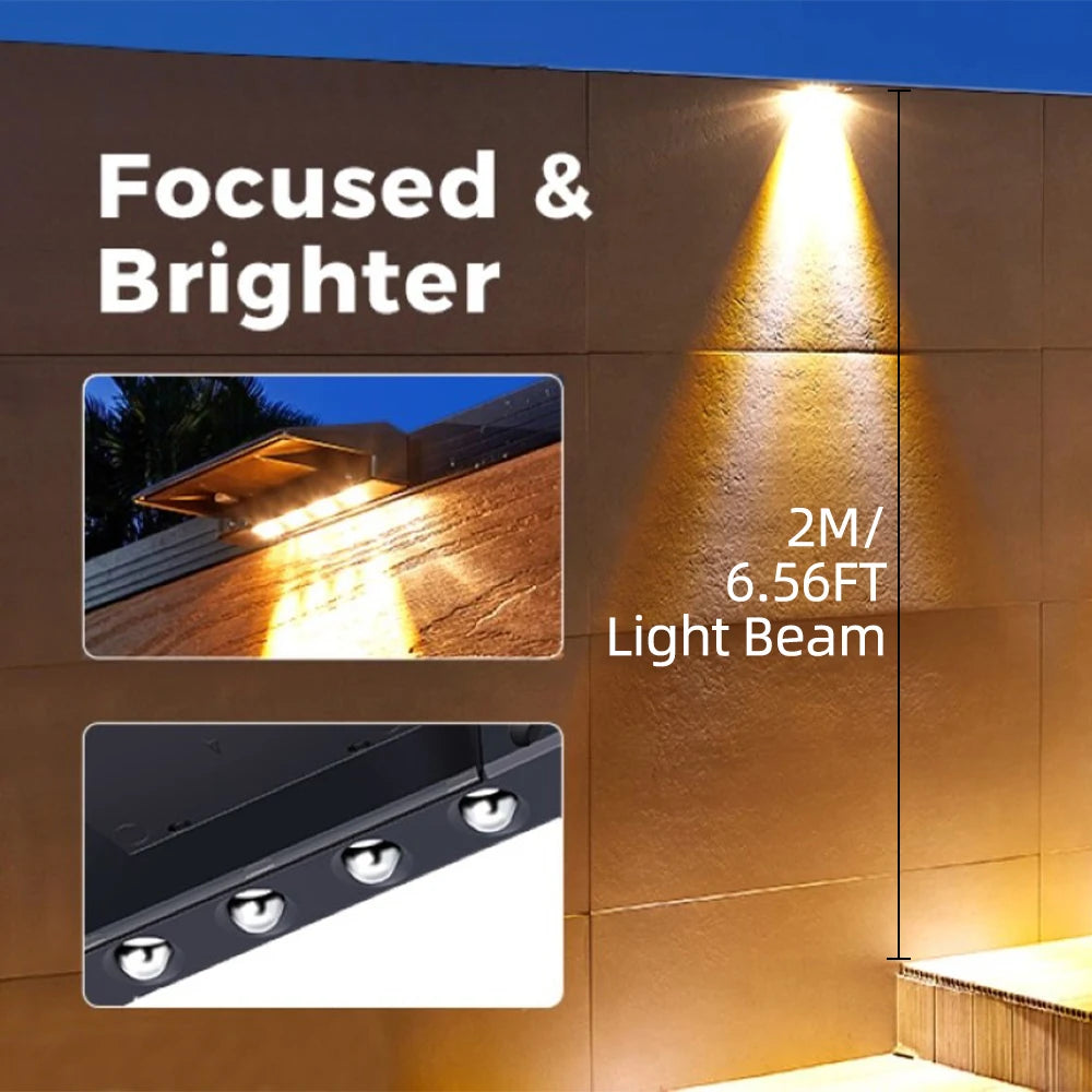 Solar Fence and Deck Lights 2 Pack