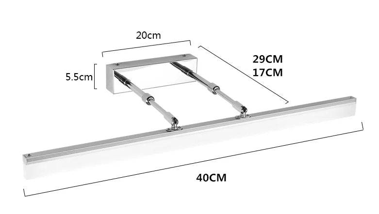 Waterproof Acrylic Mirror Light