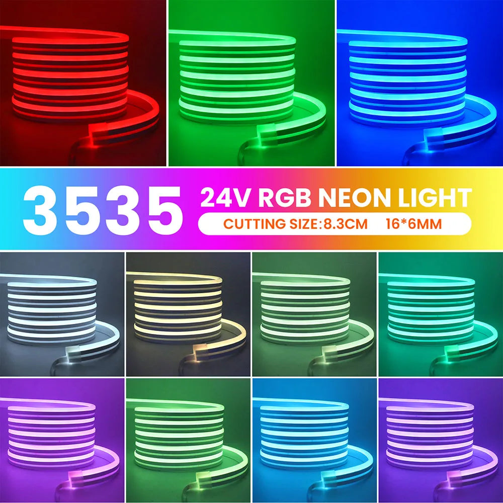 DC24V RGB Neon Rope Light