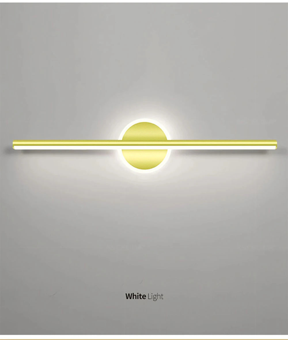 Black Gold Mirror Front Light
