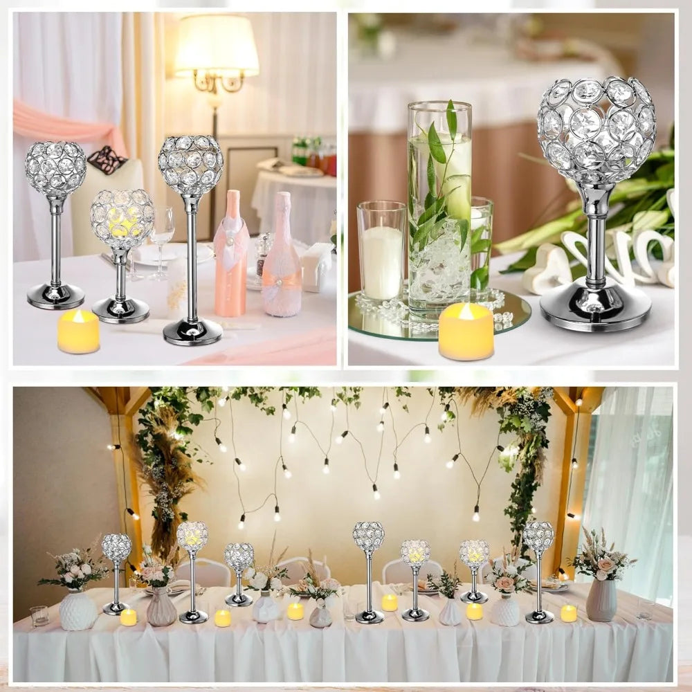 Crystal Tealight Candle Holders