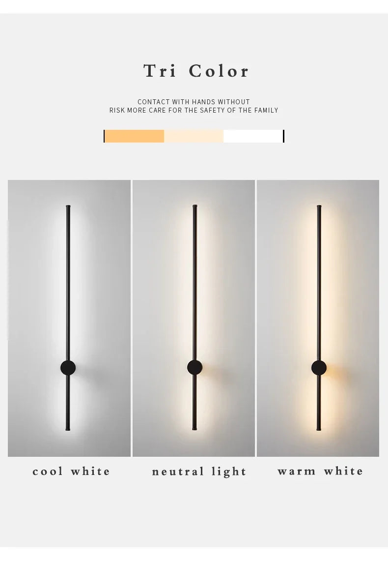 Minimalist Long Line LED Wall Lamp